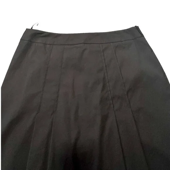 Prada Black Pleated Cotton Nylon Skirt Made in Italy 46 - Picture 9 of 12